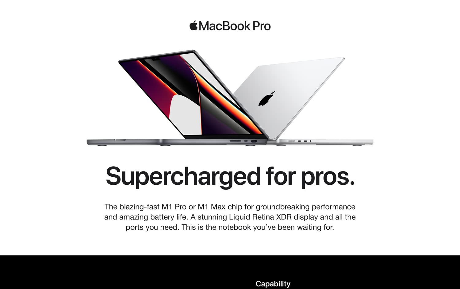 Apple MacBook Pro 16-inch (M1 Max, 64GB RAM, 512GB SSD) – Silver