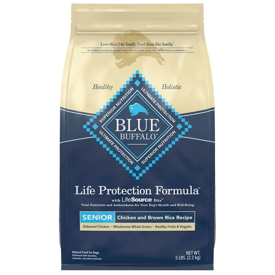 Blue Buffalo Life Protection Formula Senior Chicken & Brown Rice Recipe Dry Dog Food