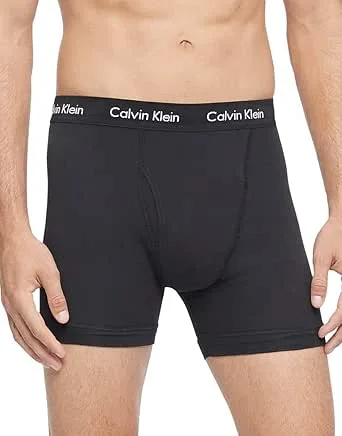 Calvin Klein Men’s Cotton Classics Multipack Boxer Briefs – Color: Pink, Size: Medium