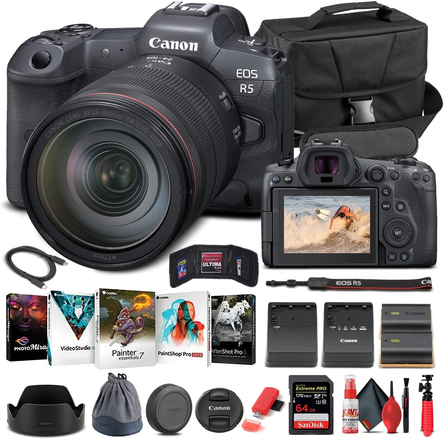 Canon EOS R5 Mirrorless Camera with 50mm Lens