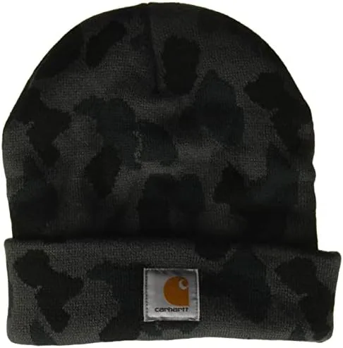 Carhartt Men’s Knit Cuffed Beanie – Color: Burgundy, Size: XL