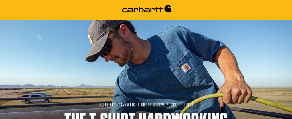 Carhartt Men’s Loose Fit Heavyweight T-Shirt – Color: Burgundy, Size: Small