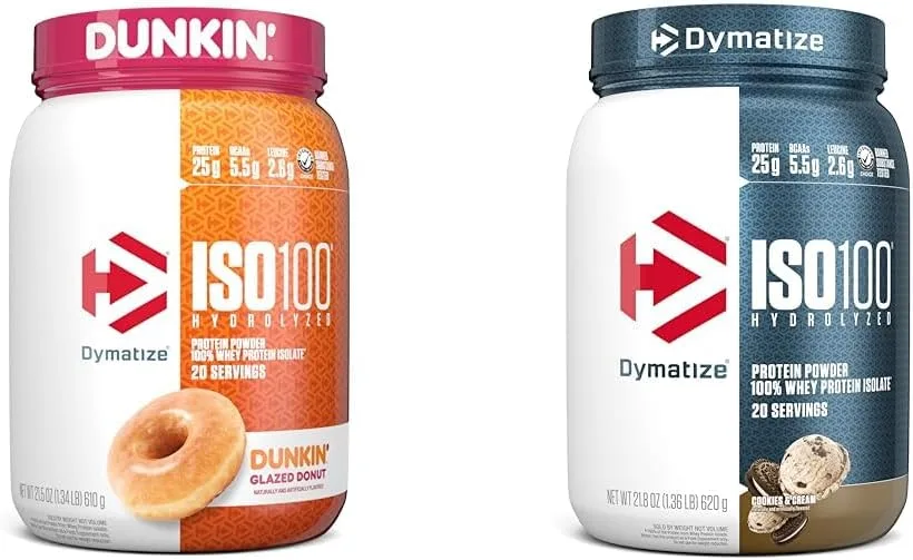 Dymatize ISO100 Hydrolyzed Protein Powder – Flavor: Cookies & Cream, Size: 10 lbs