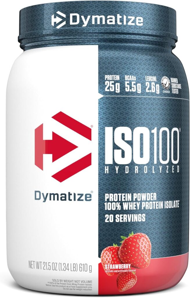 Dymatize ISO100 Hydrolyzed Protein Powder – Flavor: Cookies & Cream, Size: 10 lbs