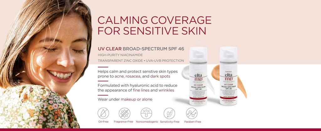 EltaMD UV Clear Facial Sunscreen Broad-Spectrum SPF 46, Size: 16 fl oz