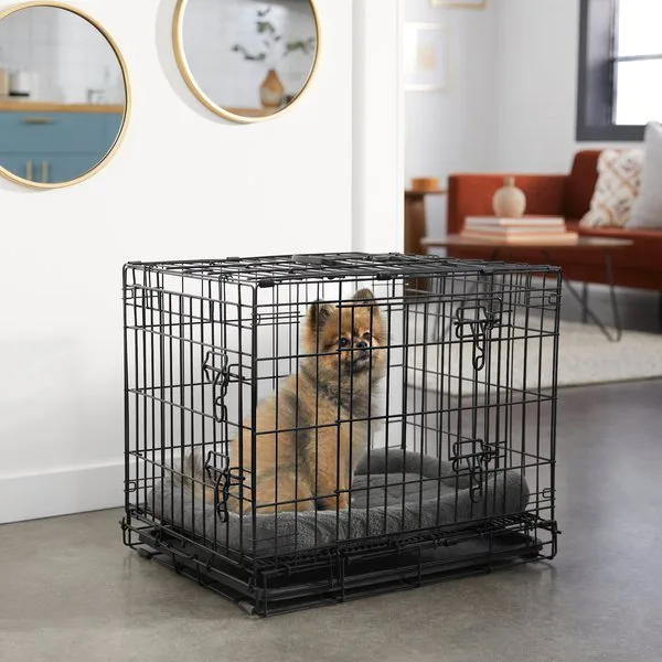 Frisco Fold & Carry Double Door Collapsible Wire Dog Crate – Mega Pack