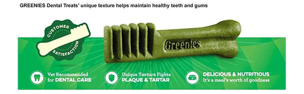 Greenies Original TEENIE Dog Dental Treats – Pack of 2