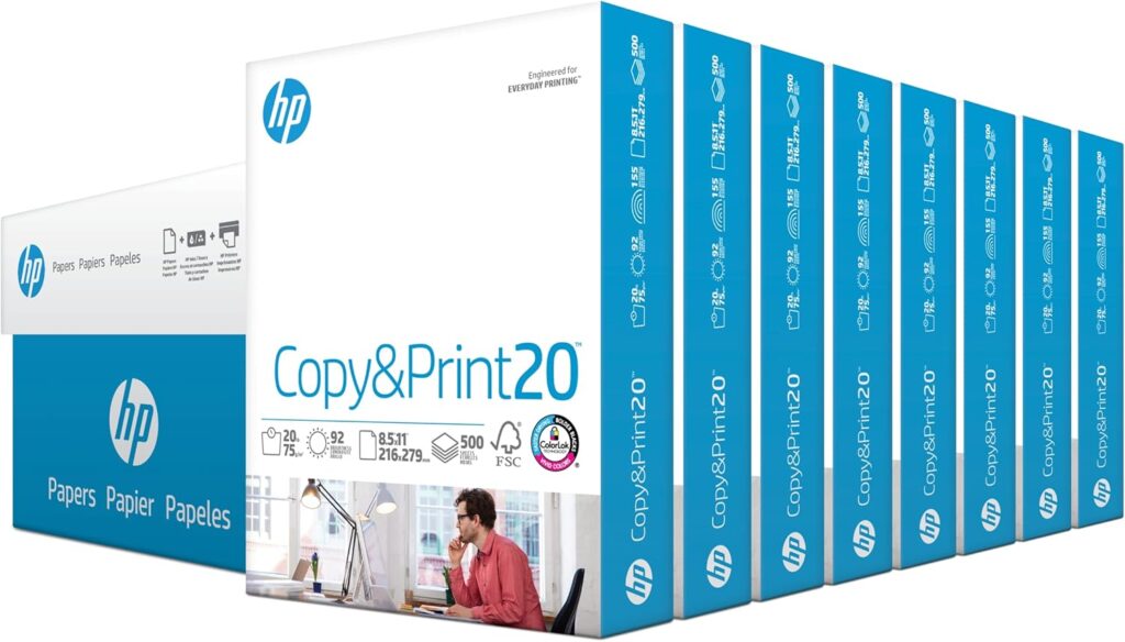 HP Printer Paper 8.5 x 11 – Pack of 3