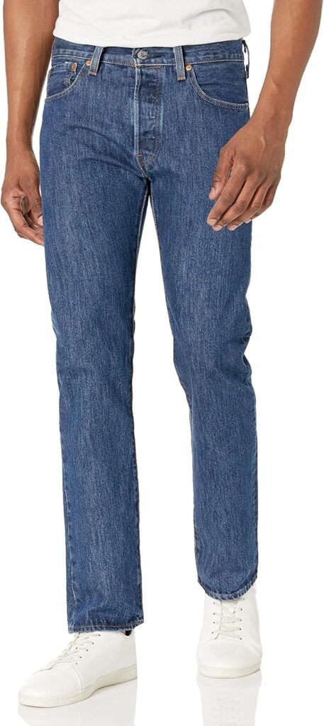 Levi’s Men’s 501 Original Fit Jeans – Wash/Color: Red, Size: 36W x 32L