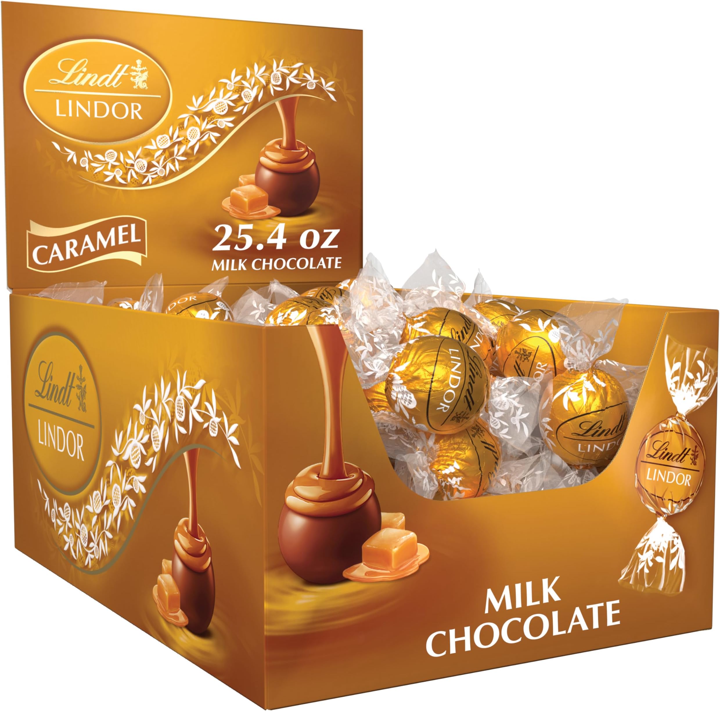 Lindt LINDOR Milk Chocolate Truffles, 5.1 oz