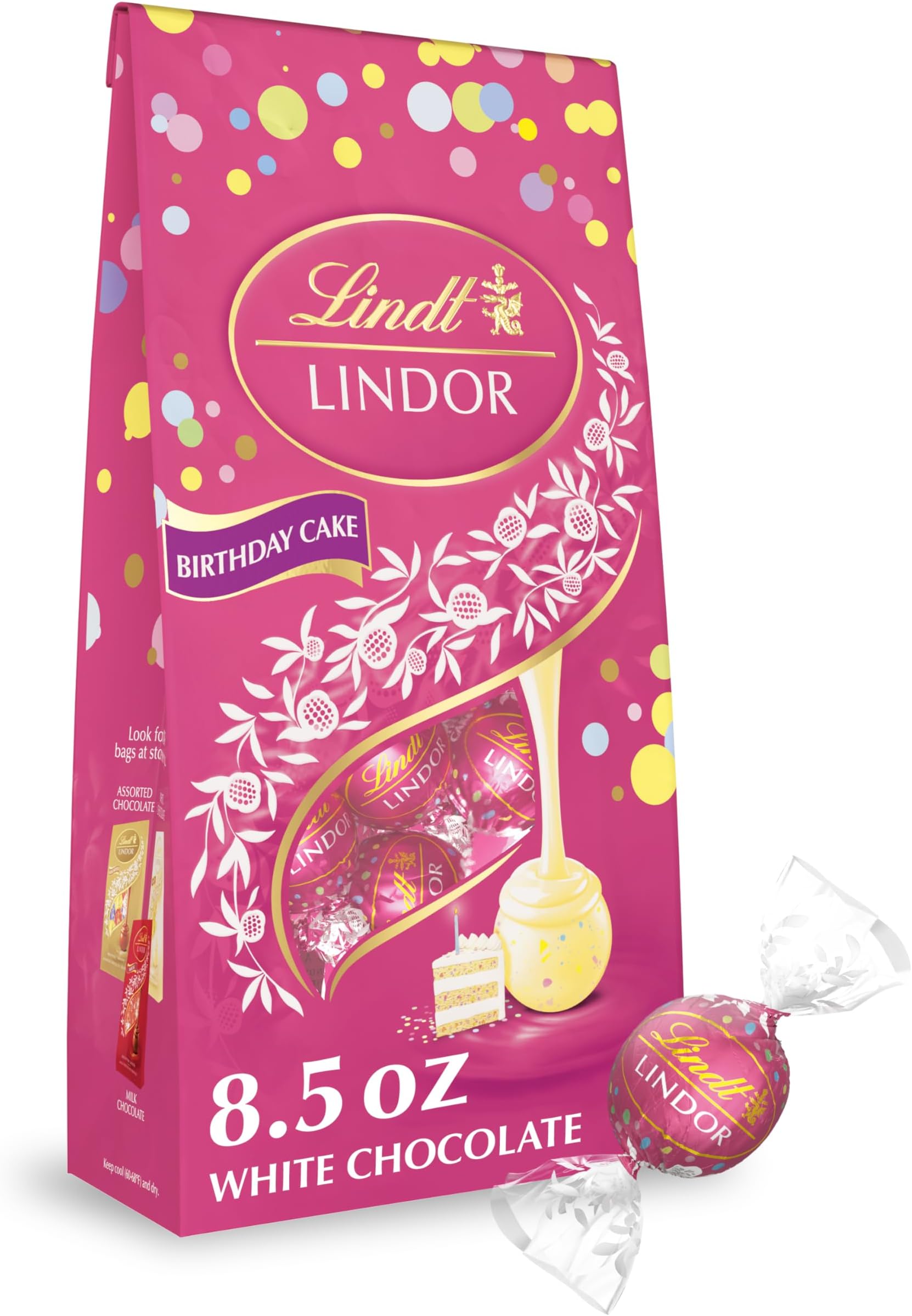Lindt LINDOR Milk Chocolate Truffles, 5.1 oz