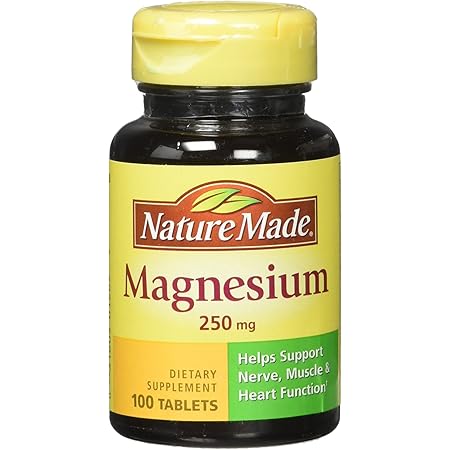 Nature Made Magnesium 250 mg Tablets, 120 Count