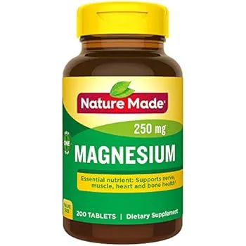 Nature Made Magnesium 250 mg Tablets, 120 Count