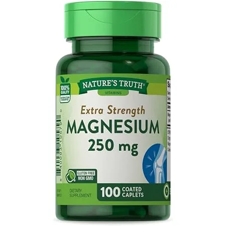 Nature Made Magnesium 250 mg Tablets, 120 Count