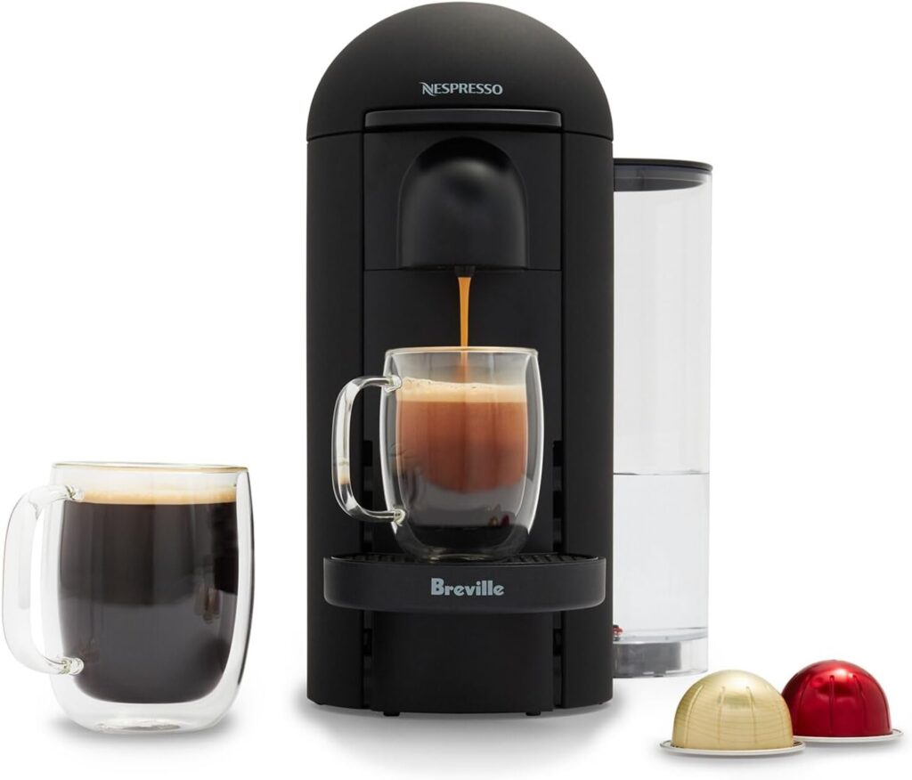 Nespresso VertuoPlus Coffee and Espresso Machine by De’Longhi – Color: Aqua Sky