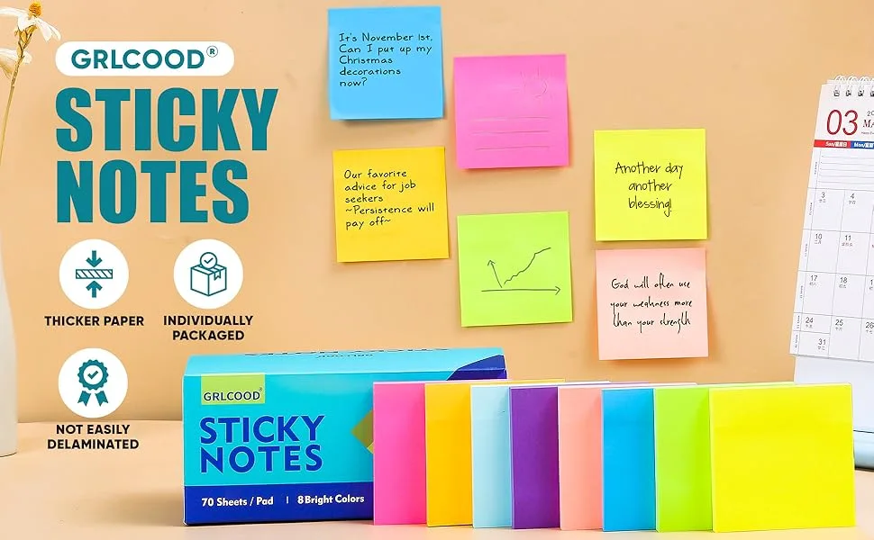 Post-it Notes, 3×3 in – Value Pack