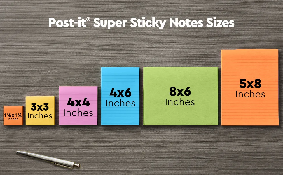 Post-it Notes, 3×3 in – Value Pack