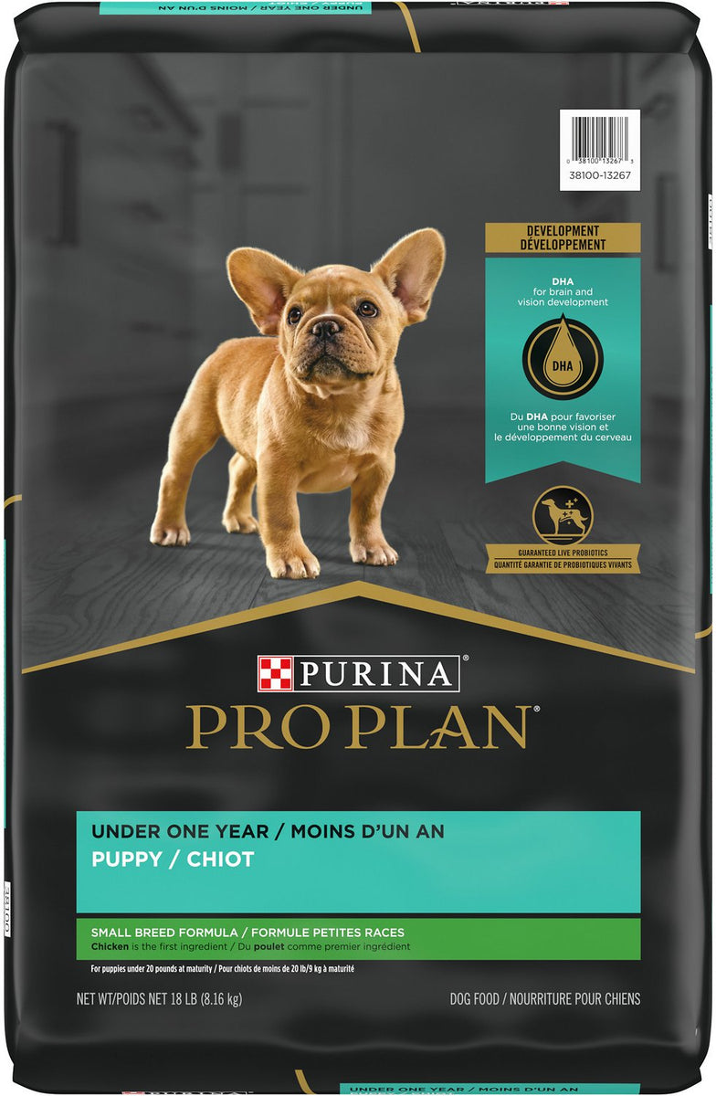 Purina Pro Plan Small Breed Chicken & Rice Formula Dry Dog Food, 30 lb. Bag