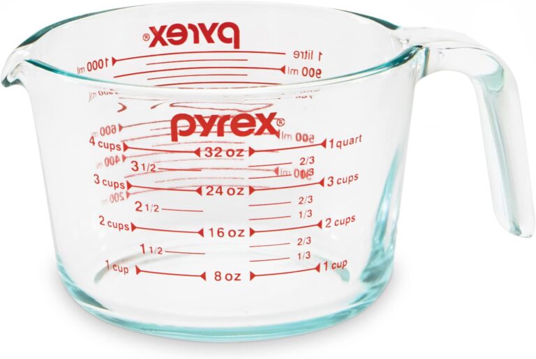 Pyrex 3-Piece Glass Measuring Cup Set – 1-Pack