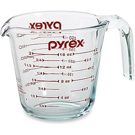 Pyrex 3-Piece Glass Measuring Cup Set – 1-Pack