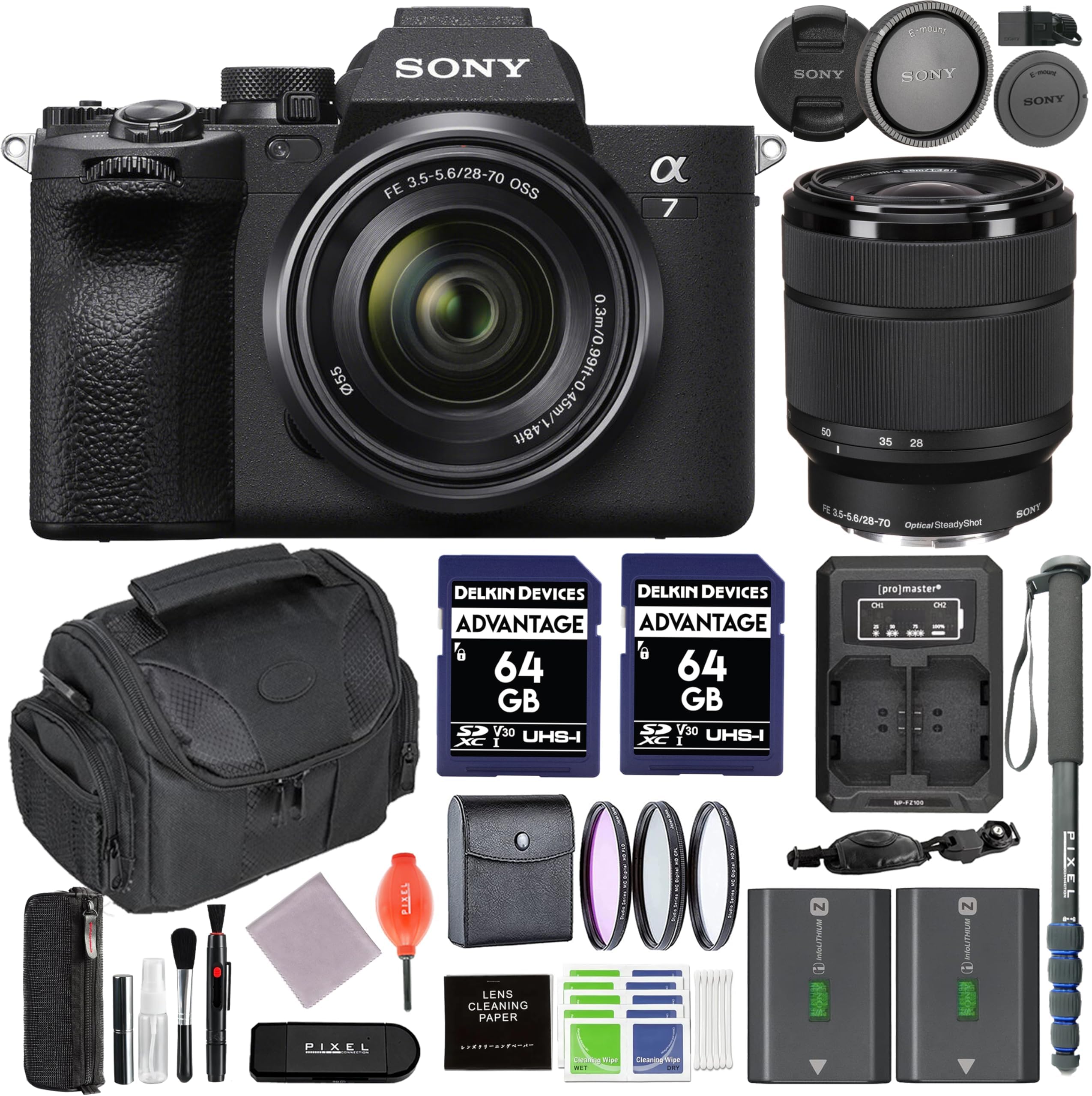 Sony Alpha a7 IV Mirrorless Digital Camera with 16-50mm Lens