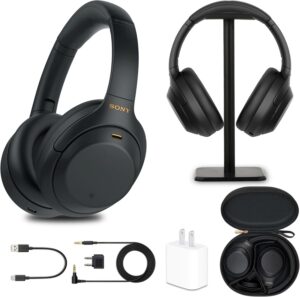 Sony WH-1000XM4 Noise Canceling Overhead Headphones – Color: Silver