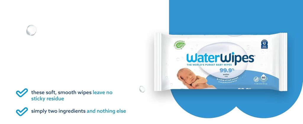 WaterWipes Original Baby Wipes – Pack of 2