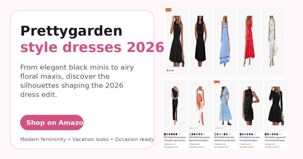 Prettygarden style dresses 2026 | Modern silhouettes, floral edits & occasion-ready picks